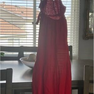 Altar'd State Vibrant Red Dress